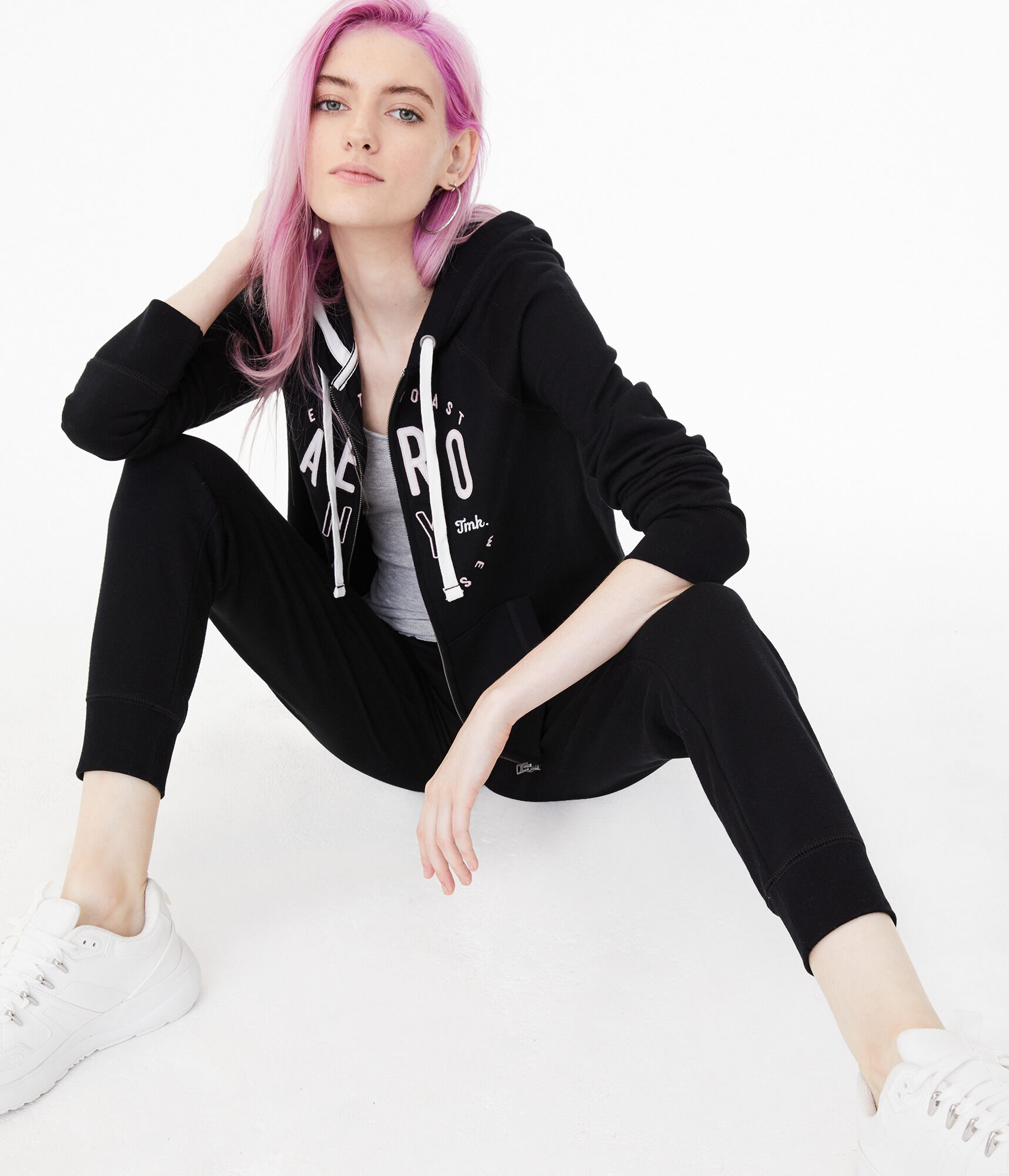 Aero NY Trademark Full-Zip Hoodie