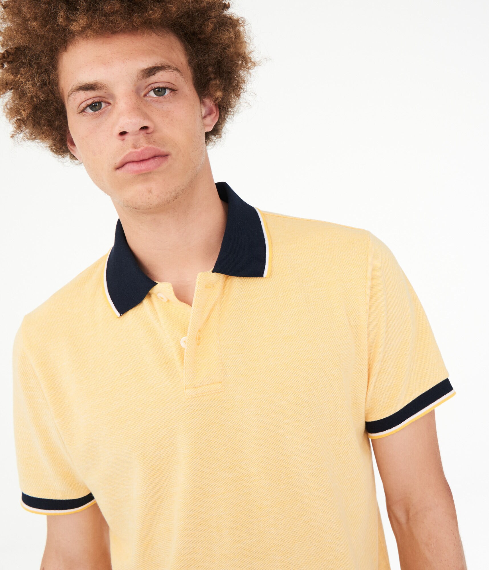 Contrast Tipped Piqu&eacute; Polo