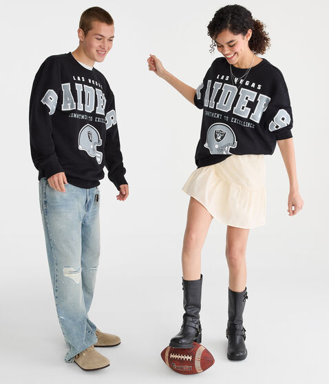 Las Vegas Raiders Crew Sweatshirt Las Vegas Raiders Crew Sweatshirt