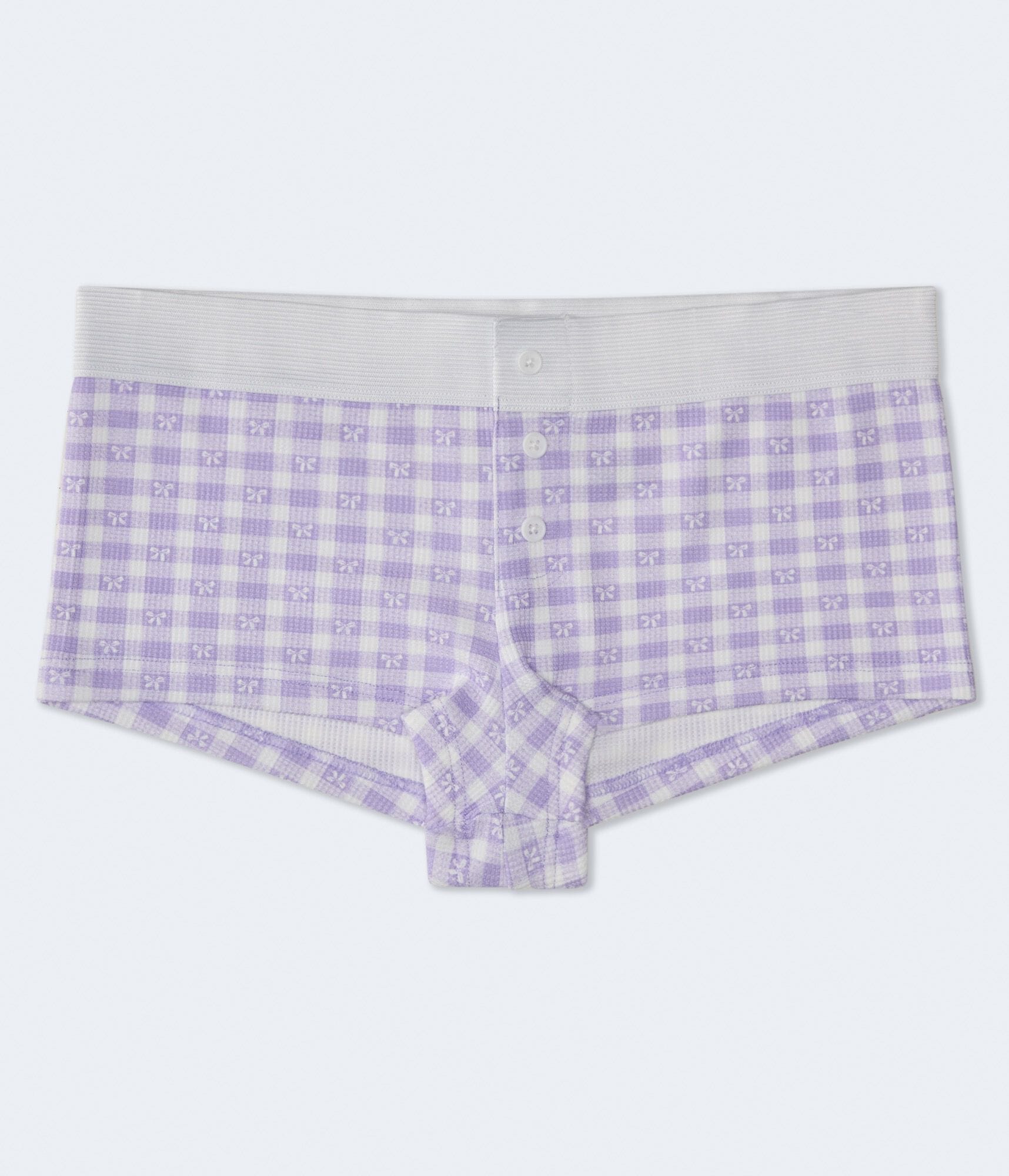 Gingham Bows Mini Boxer
