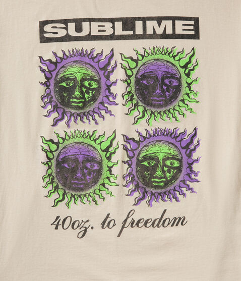 Sublime 40 Oz To Freedom Relaxed Graphic Tee Sublime 40 Oz To Freedom Relaxed Graphic Tee