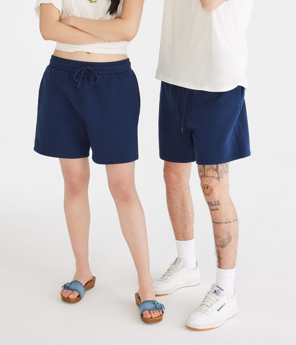 Essentials Solid Fleece Shorts 6"