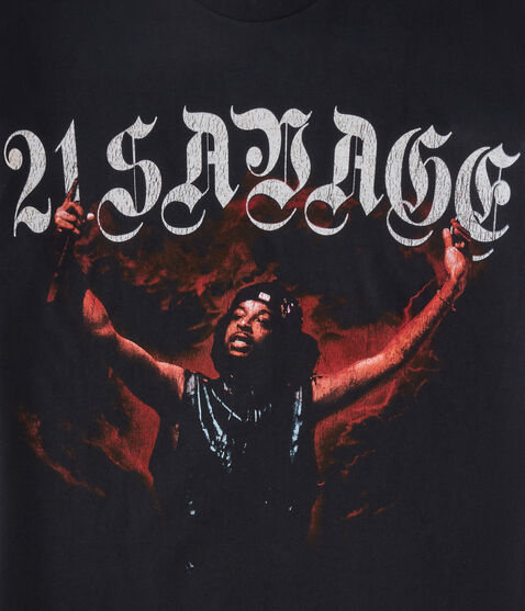 21 Savage Relaxed Graphic Tee 21 Savage Relaxed Graphic Tee