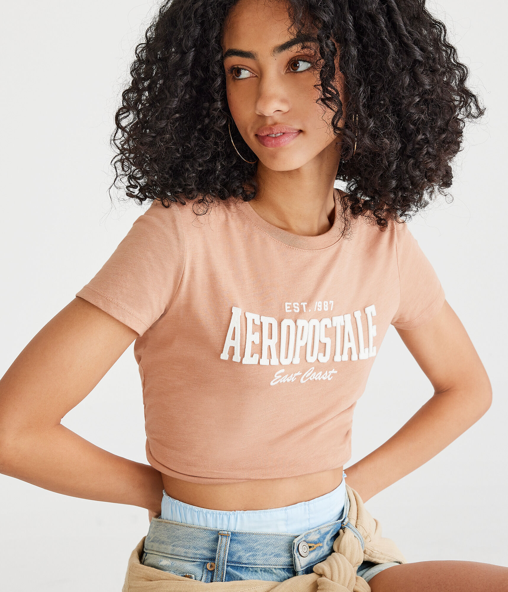 Aeropostale East Coast Appliqu&eacute; Graphic Tee