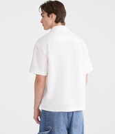 Short Sleeve Cowboy Boxy Linen Camp Shirt