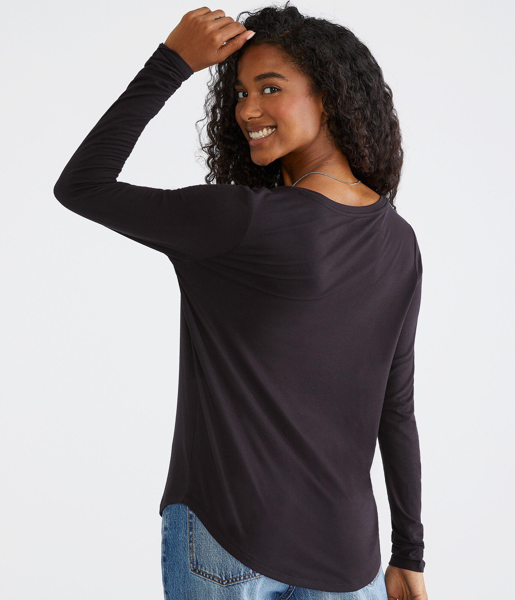 Long Sleeve Seriously Soft V-Neck Tee