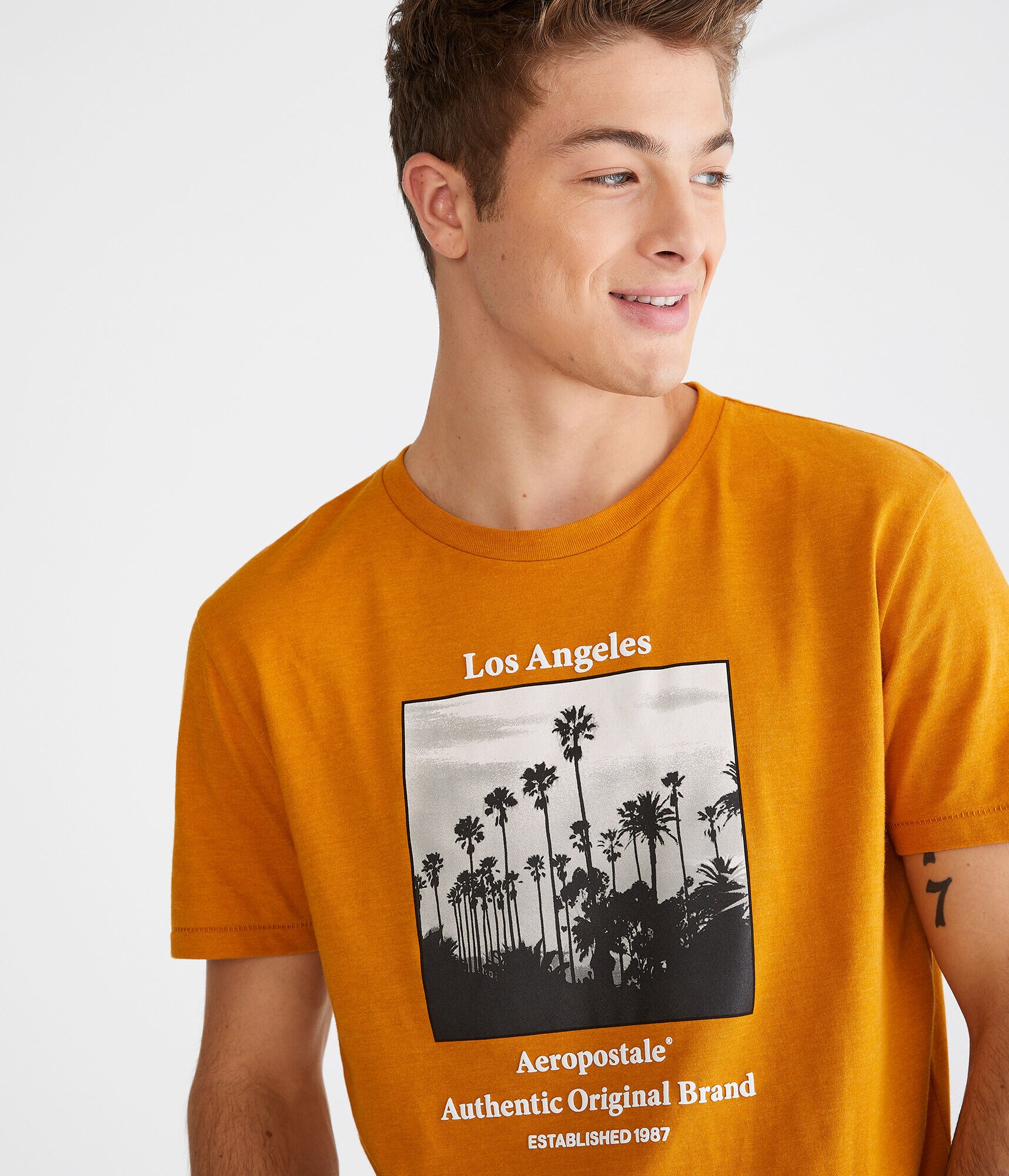 Aeropostale Los Angeles Palms Graphic Tee