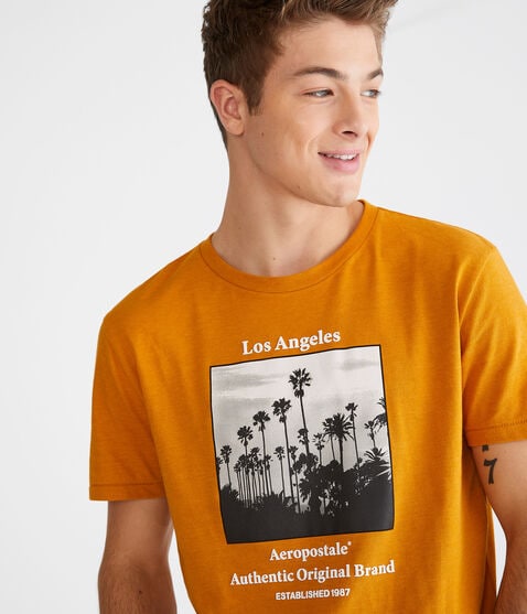 Aeropostale Los Angeles Palms Graphic Tee