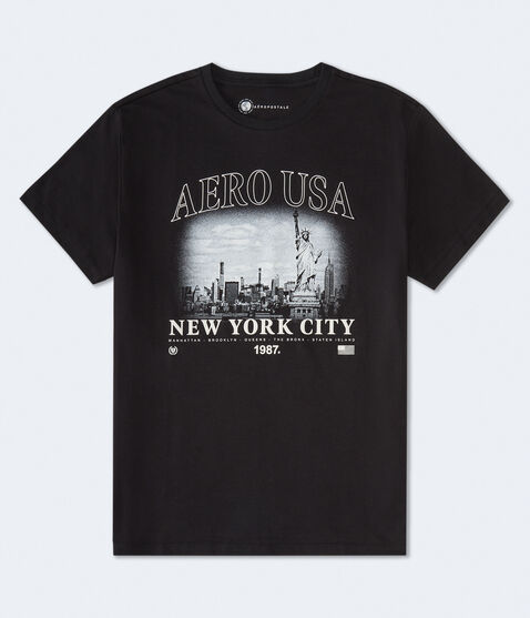Aero USA New York City Graphic Tee Aero USA New York City Graphic Tee