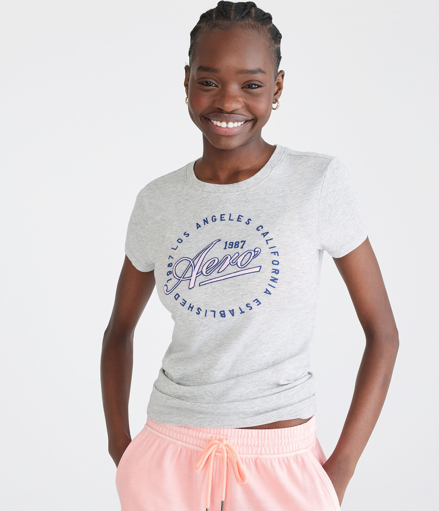 Aero Script Circle Graphic Tee