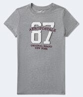 Aeropostale 87 Appliqué Graphic Tee