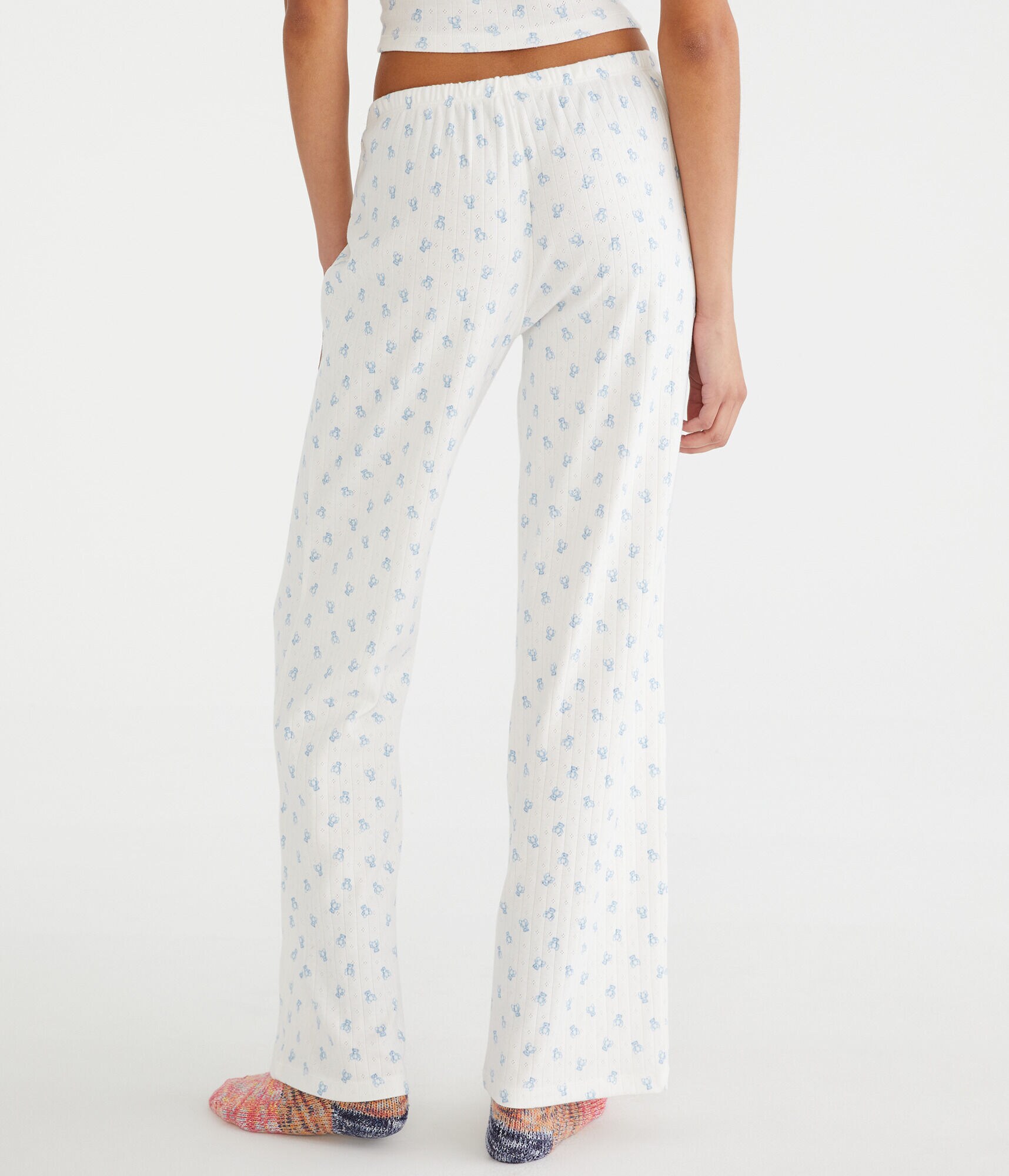 Printed Pointelle Sleep Pants