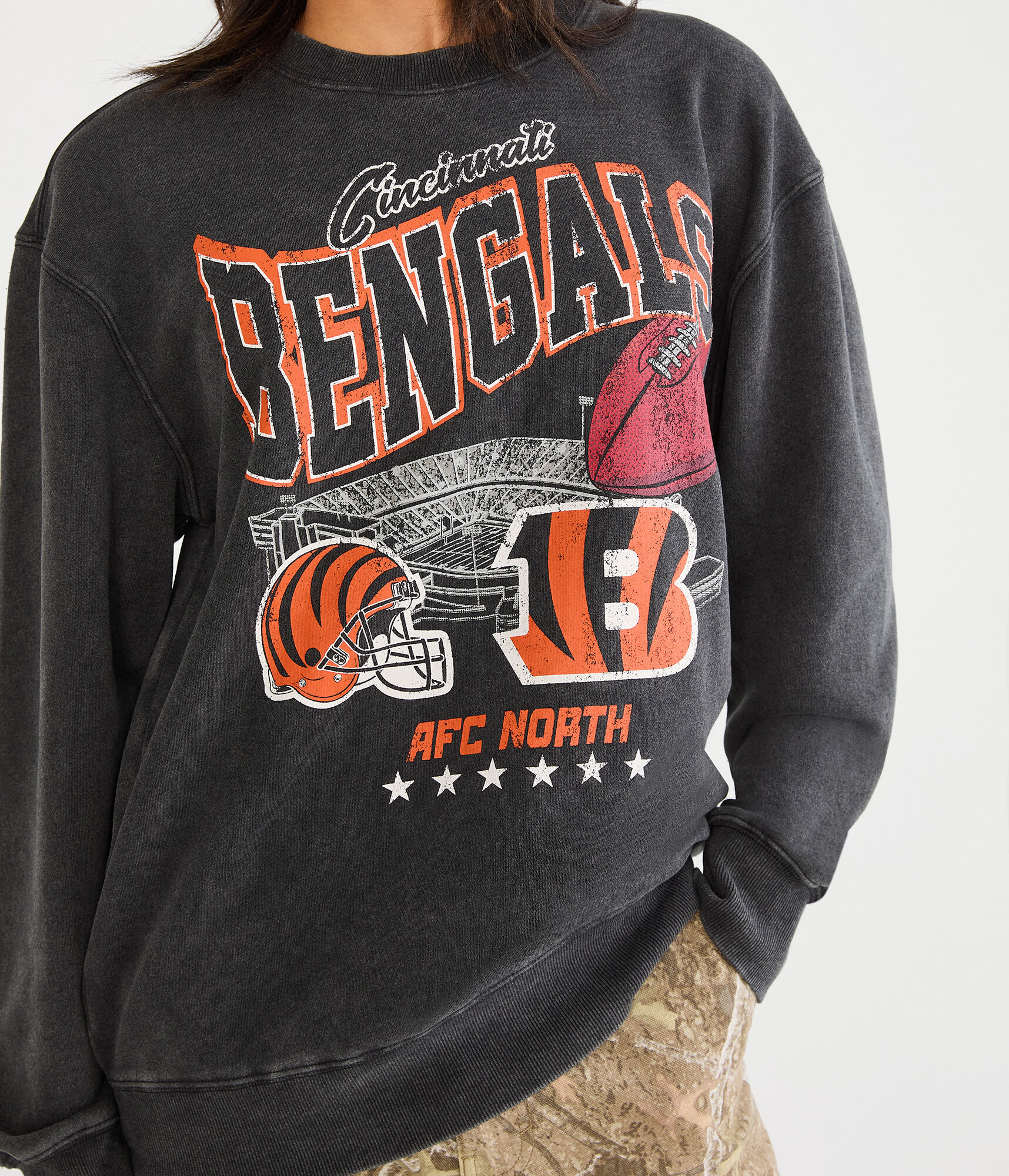 Cincinnati Bengals Stadium Crew Sweatshirt