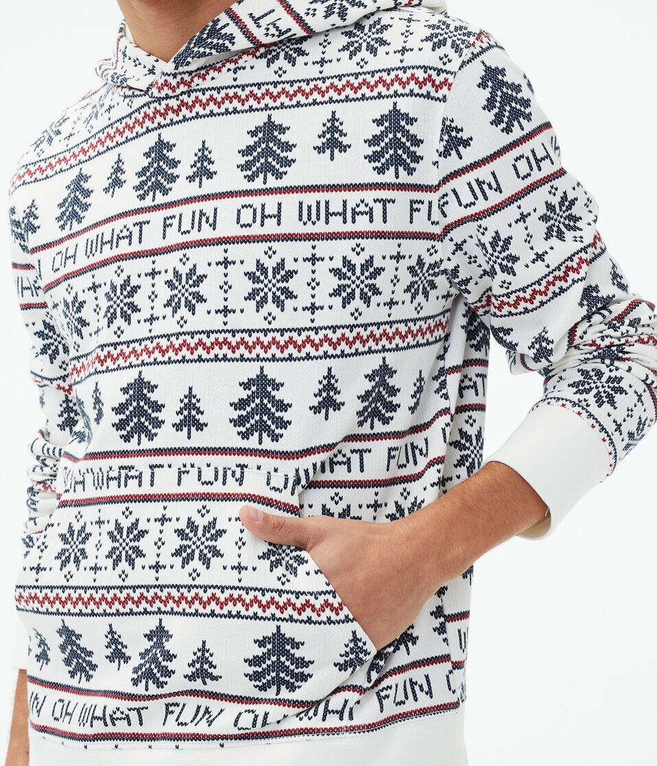 Oh What Fun Fair Isle Pullover Hoodie