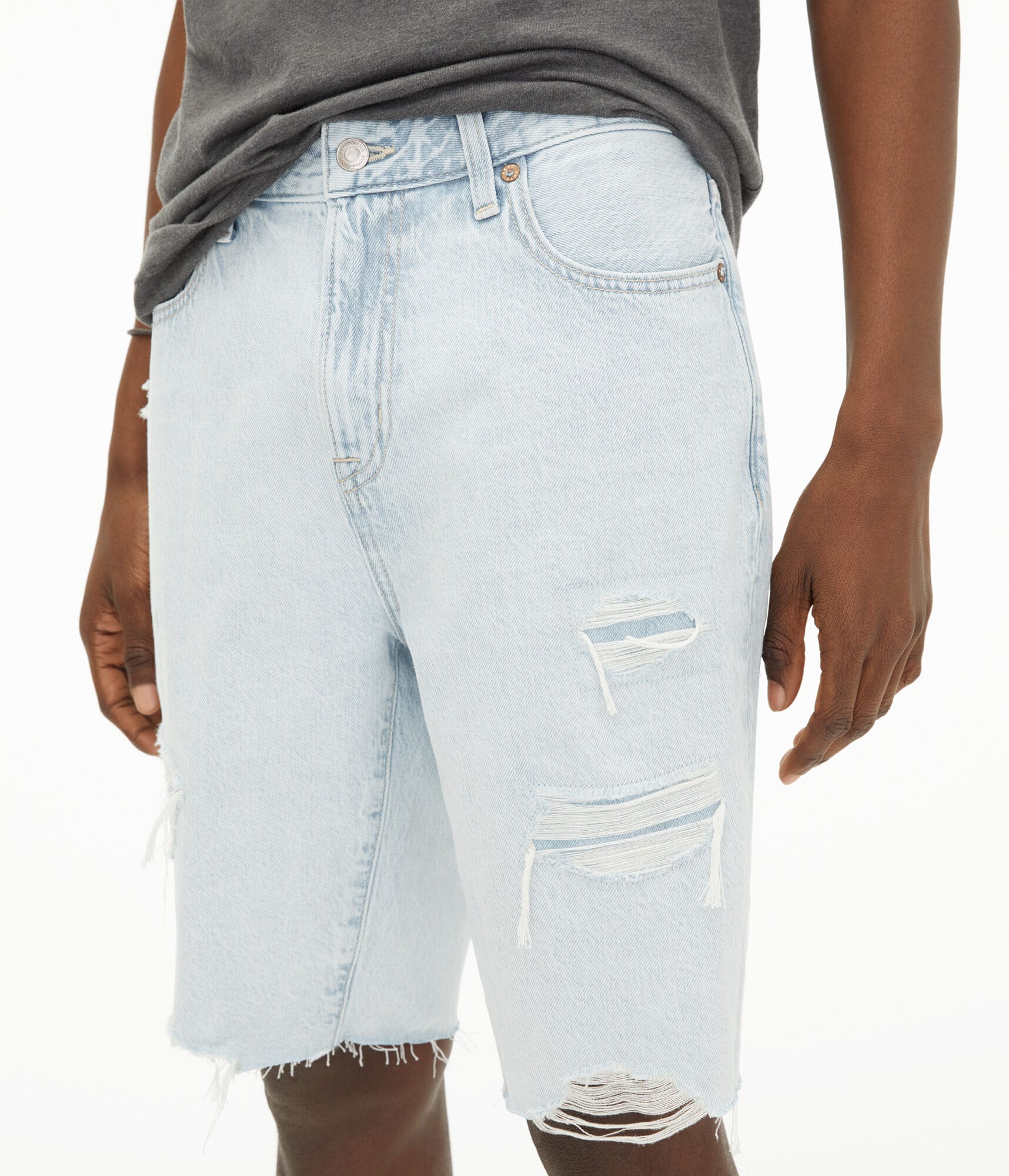 Loose Hemp Denim Shorts 10\