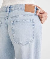 Low-Rise Baggy Denim Shorts 8"