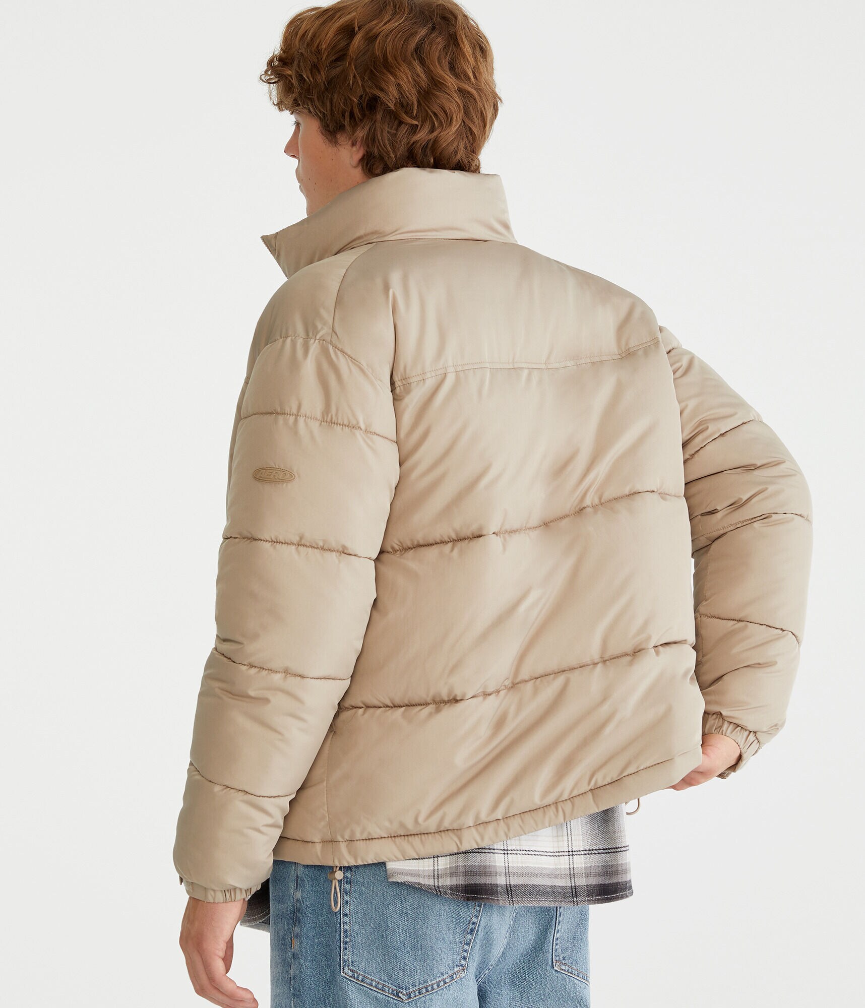【 】QUILTED POLY TWILL PUFFER JACKET Swiss Tech Men's Quilted Polyfill Puffer Jacket, Water