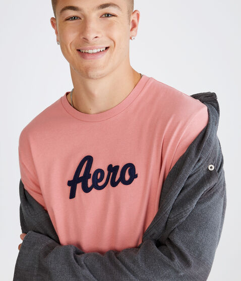 Aero Script Appliqué Graphic Tee
