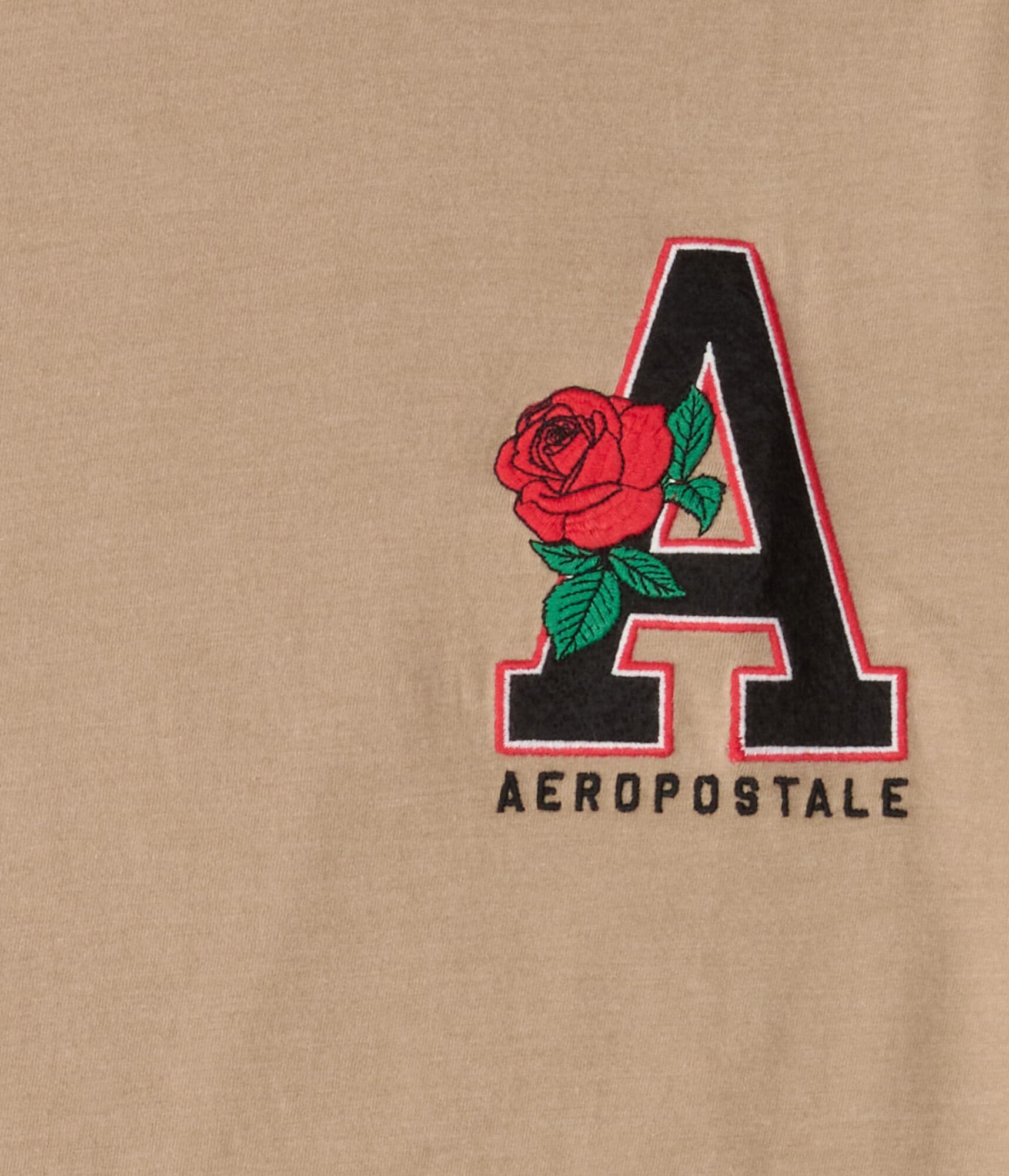 Aeropostale Rose Appliqué Graphic Tee