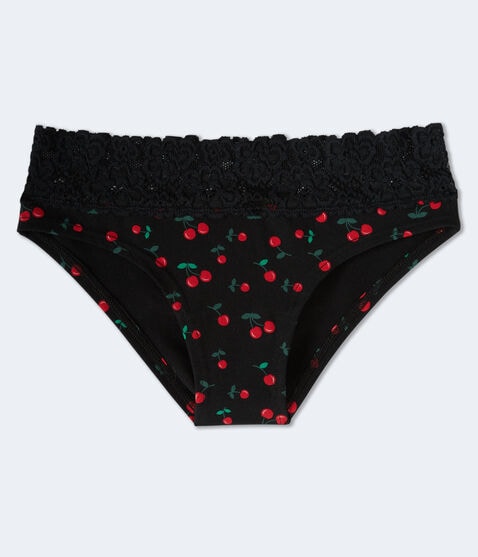 Cherry Lace-Trim Hipster Cherry Lace-Trim Hipster