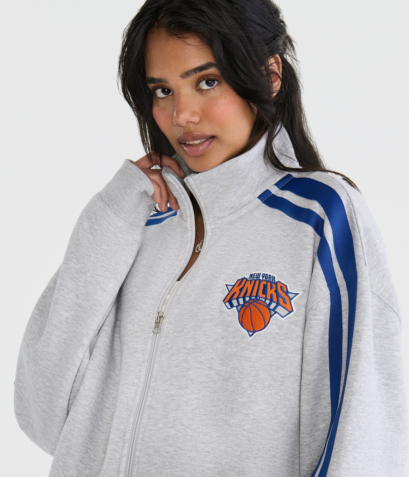 New York Knicks Fleece Track Jacket