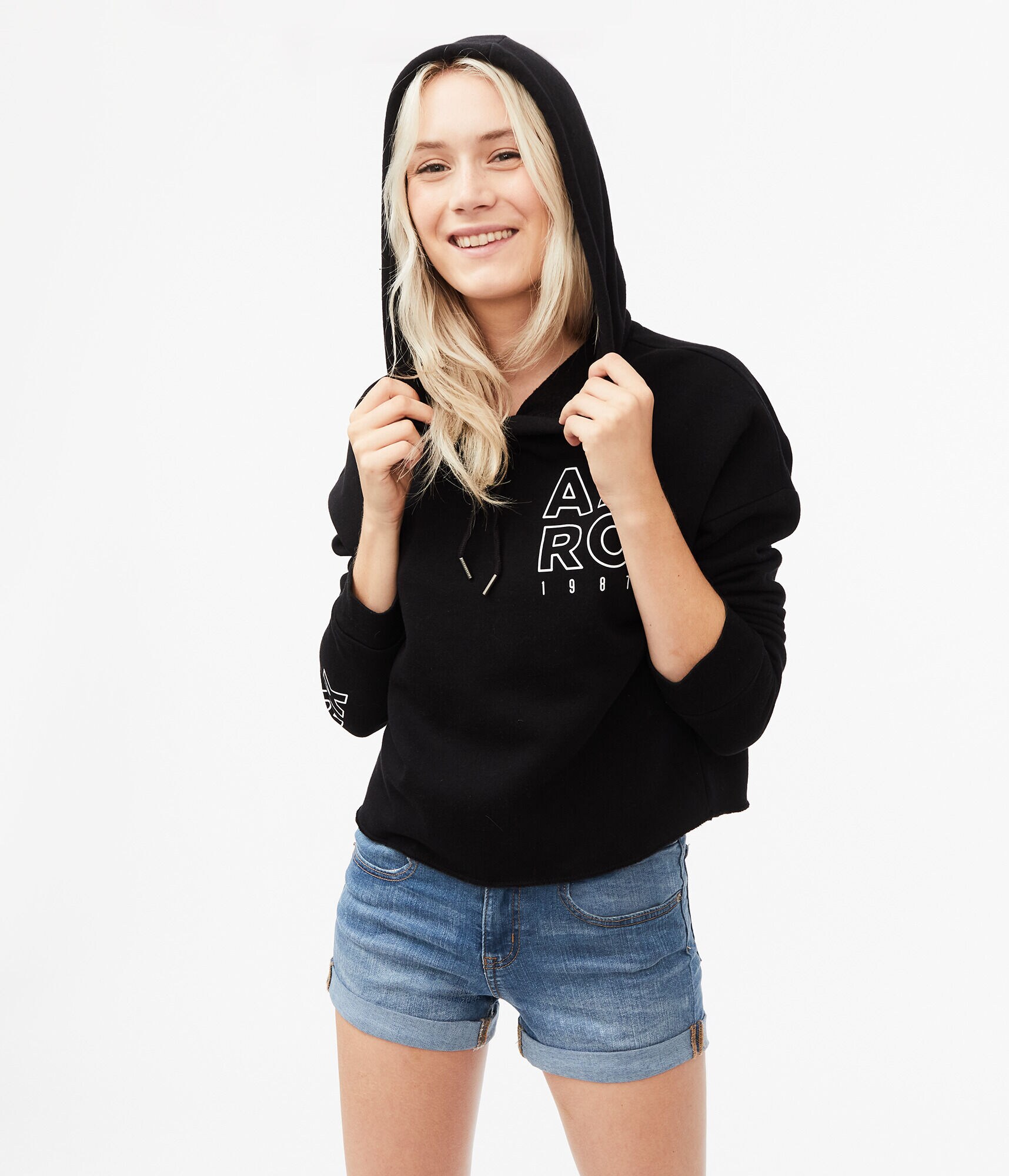 Stacked Aero Logo Pullover Hoodie