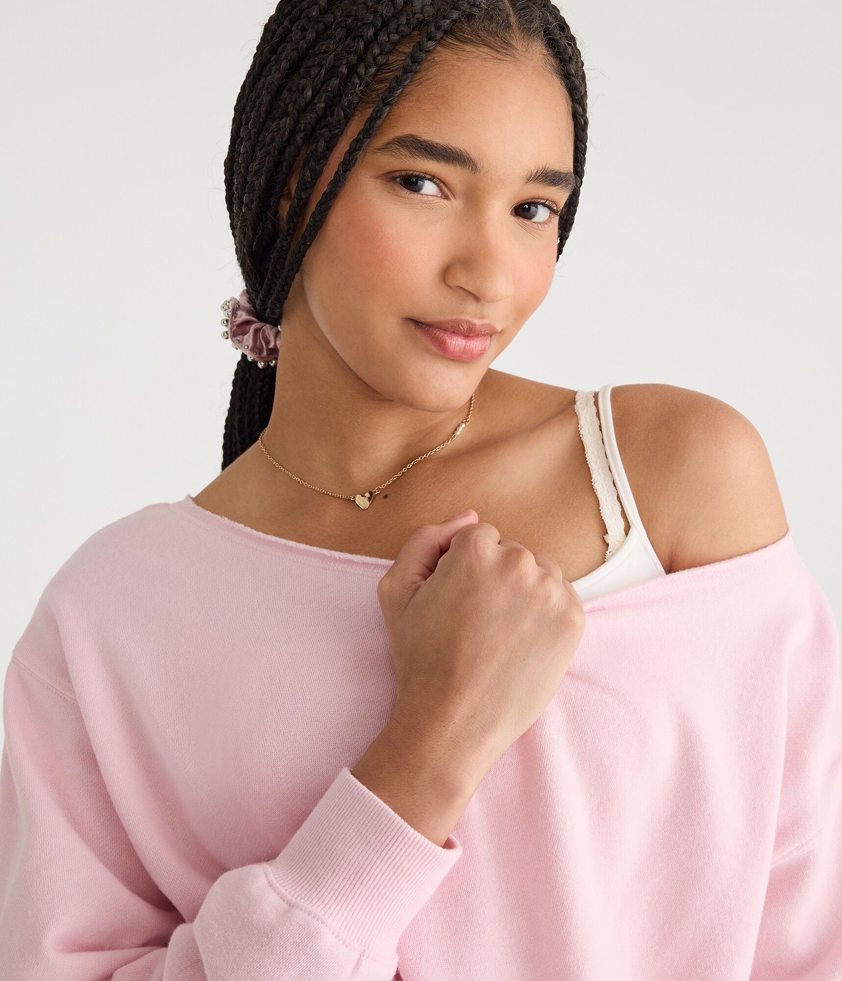 Cloud Soft Oversized Off-The-Shoulder Sweatshirt