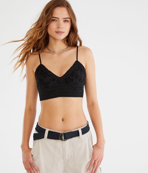 Lace Tie-Back Cropped Cami Lace Tie-Back Cropped Cami