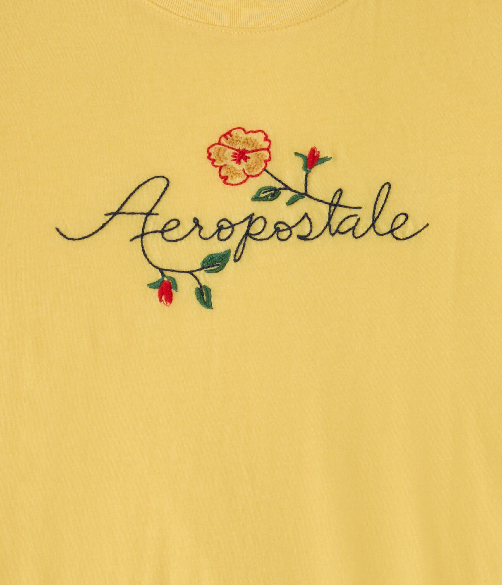 Aeropostale Floral Logo Graphic Tee