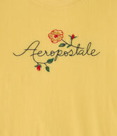 Aeropostale Floral Logo Graphic Tee