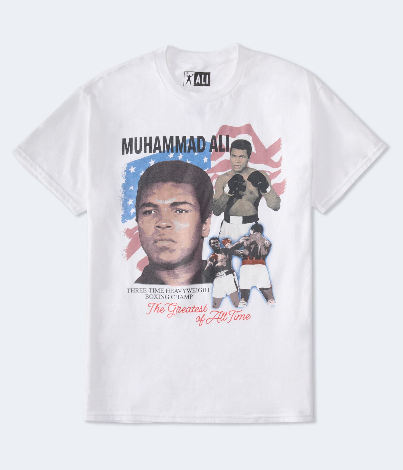 Muhammad Ali Flag Relaxed Graphic Tee