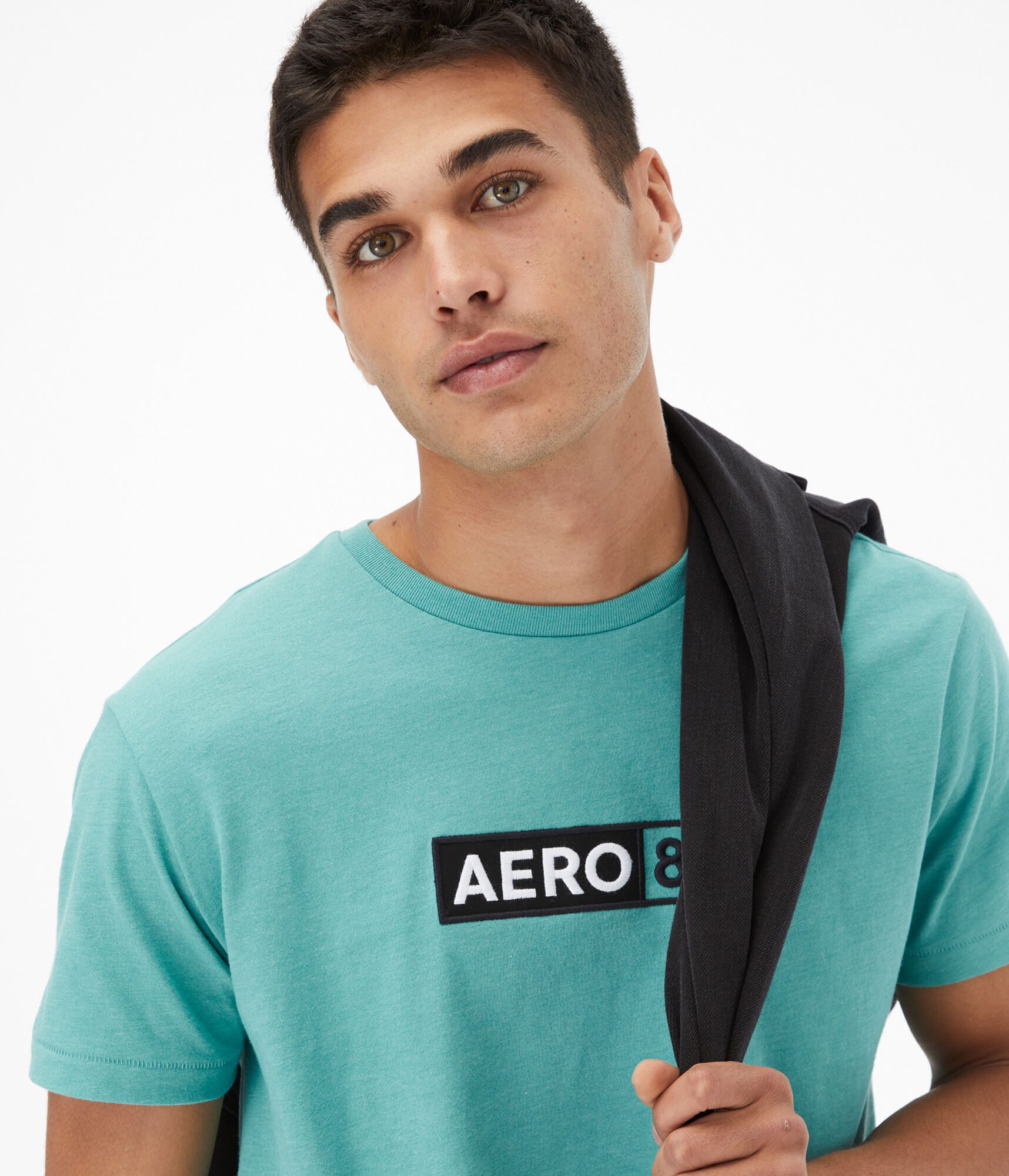 Aero 87 Box Logo Appliqu&eacute; Graphic Tee