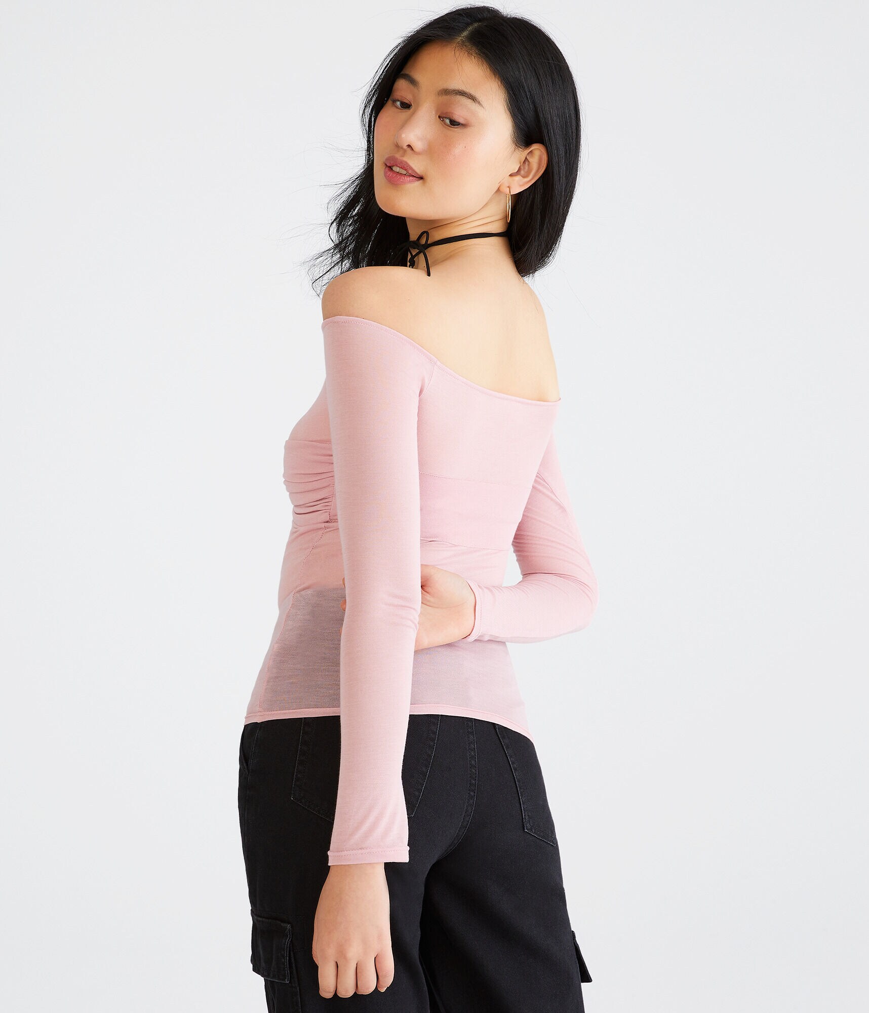 Long Sleeve Off-The-Shoulder Party Top