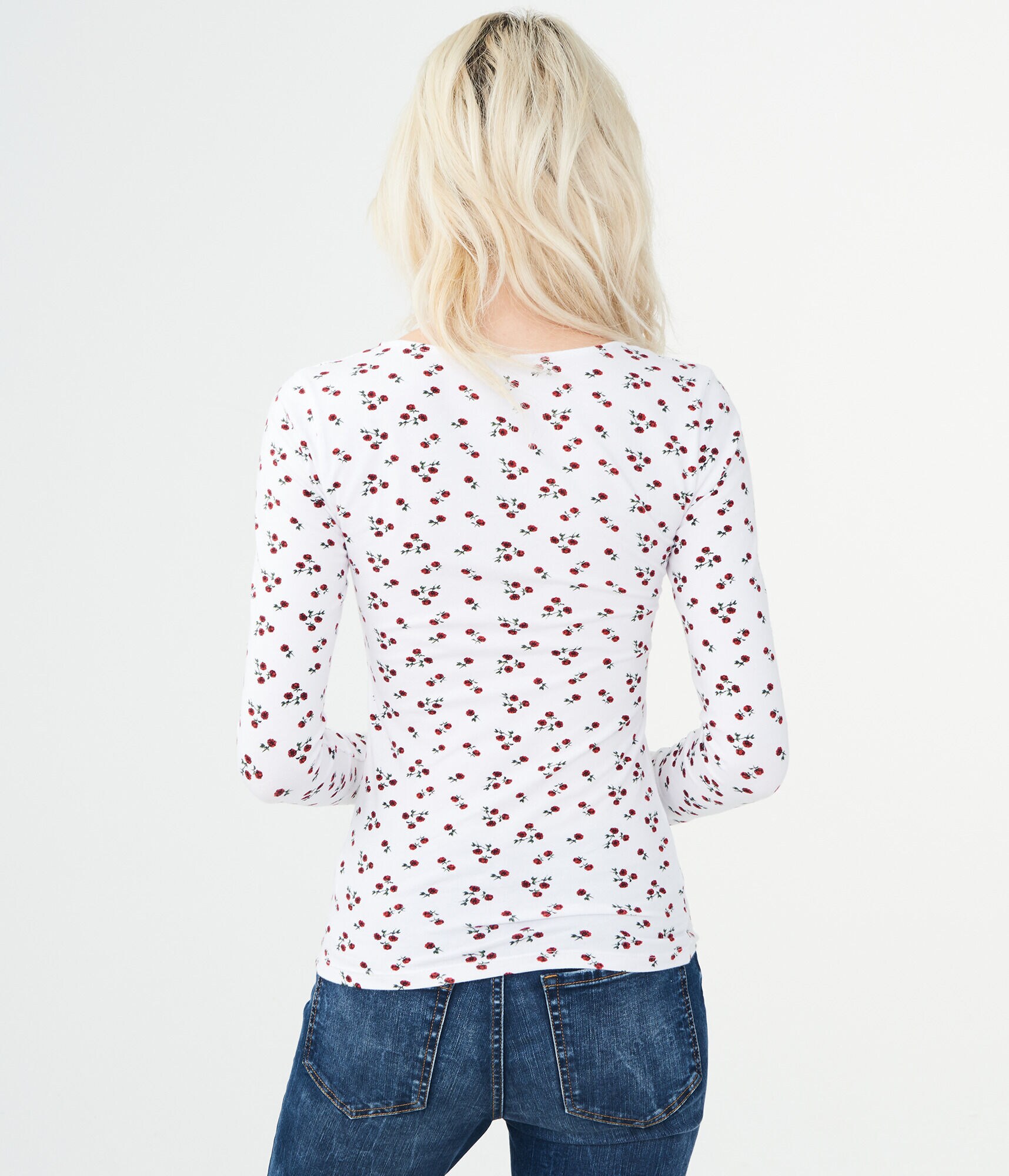 Floral Sweetheart Bodycon Top