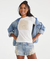 Floral Box Foil Graphic Tee