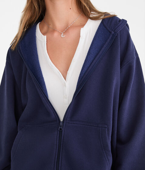 Cloud Soft Oversized Full-Zip Hoodie Cloud Soft Oversized Full-Zip Hoodie