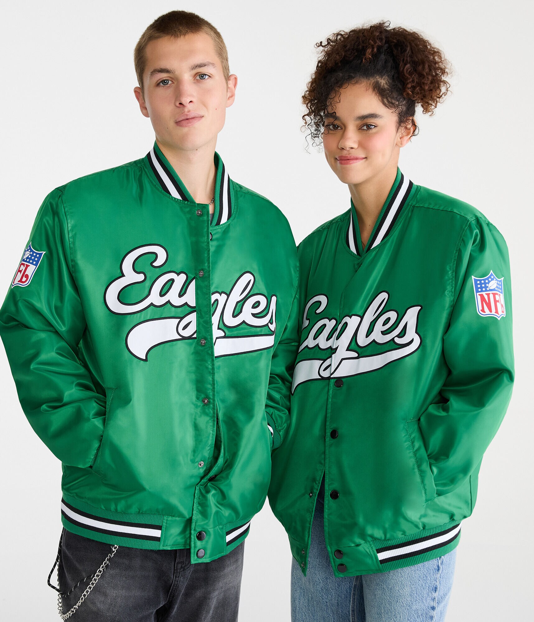 Philadelphia Eagles Satin Bomber Jacket
