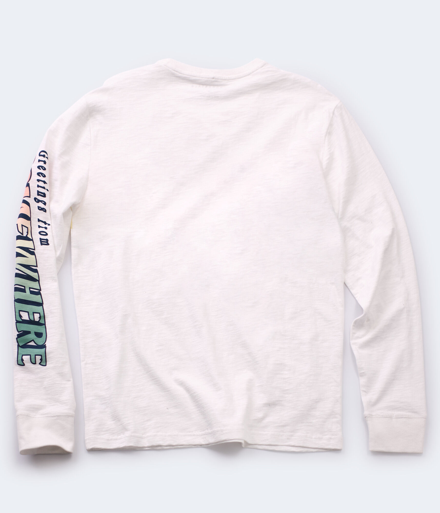 Long Sleeve Greetings From Somewhere Graphic Tee