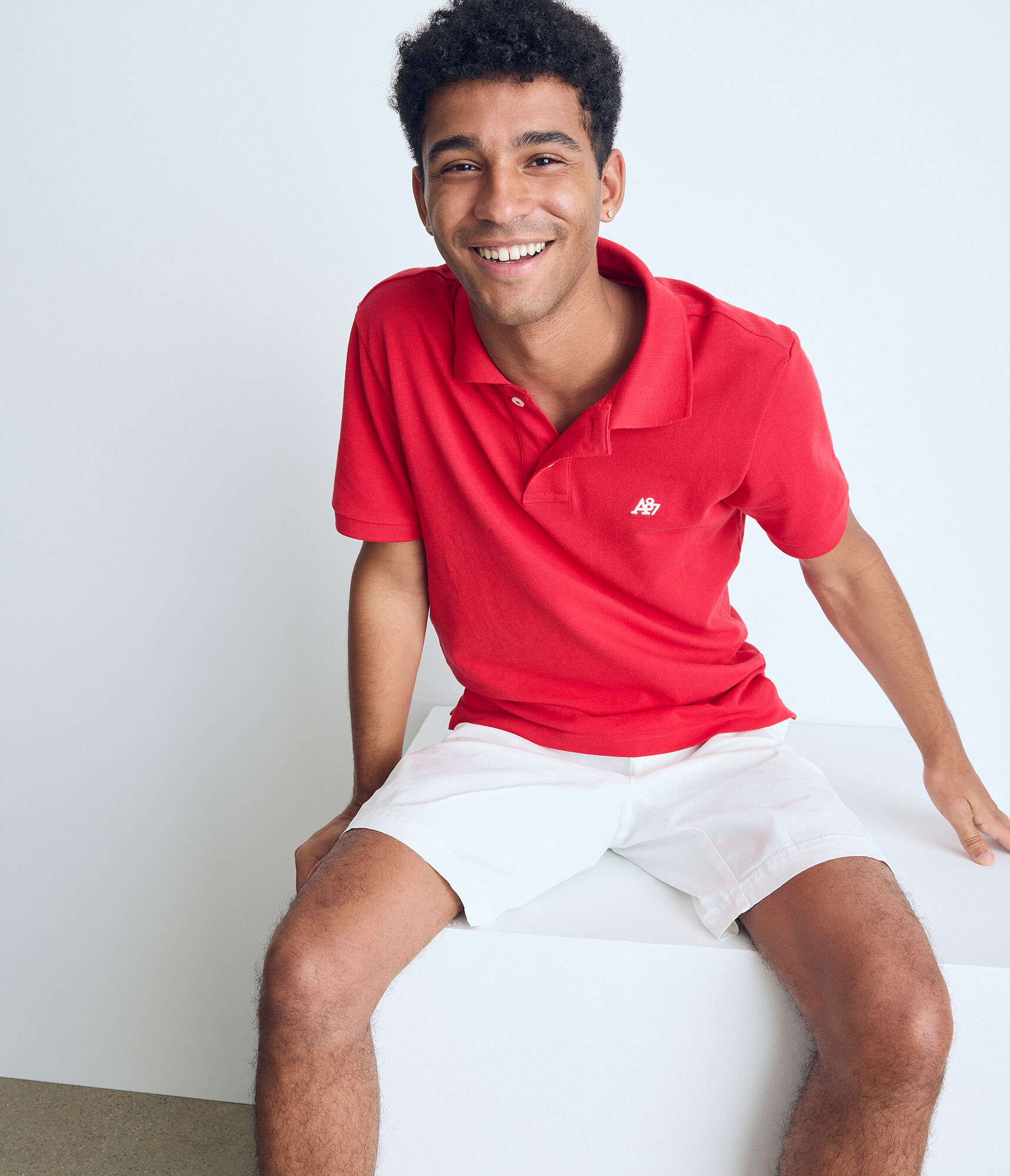 A87 Logo Piqu&eacute; Polo 3-Pack