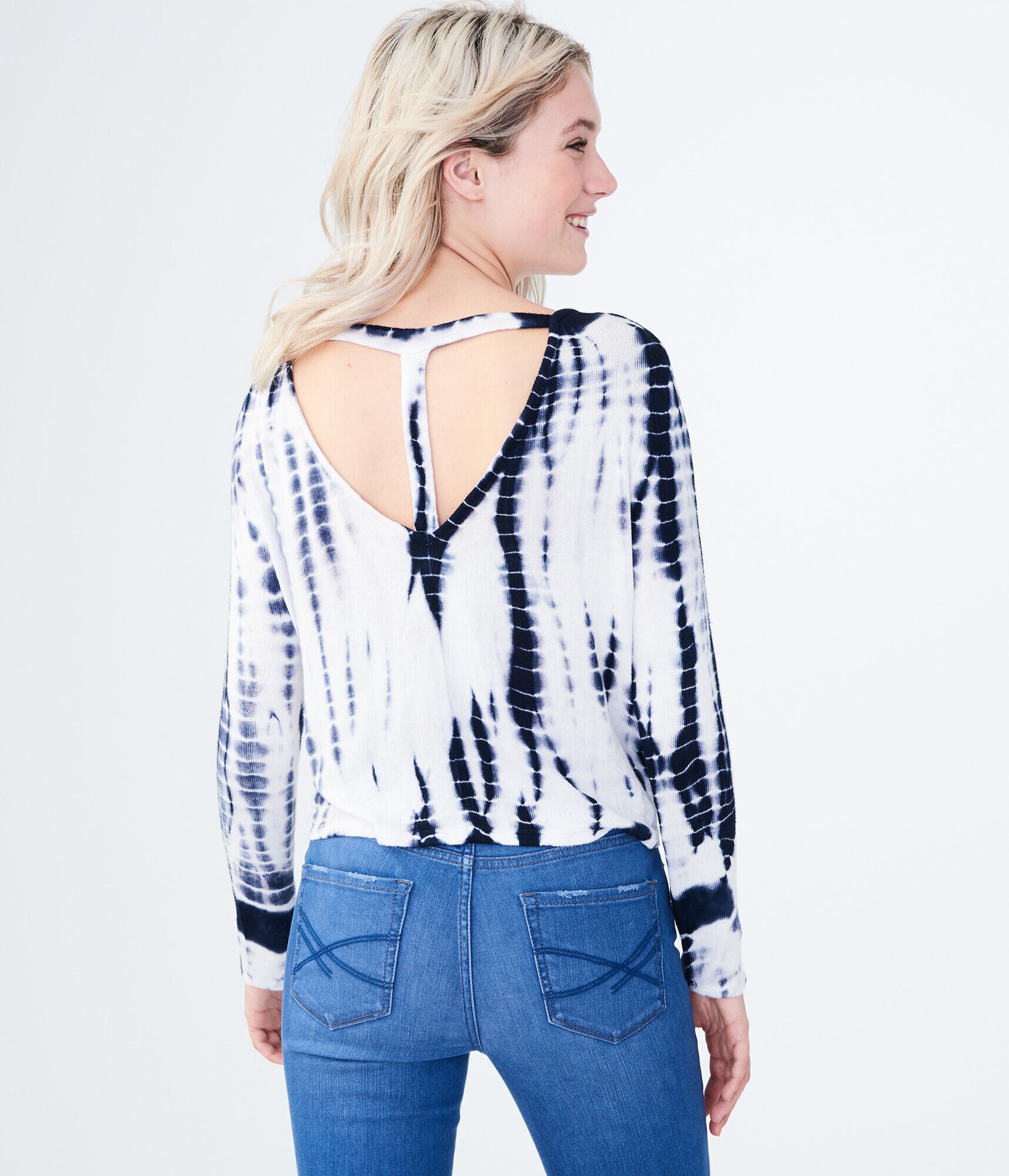 Tie-Dye Crop T-Back Top