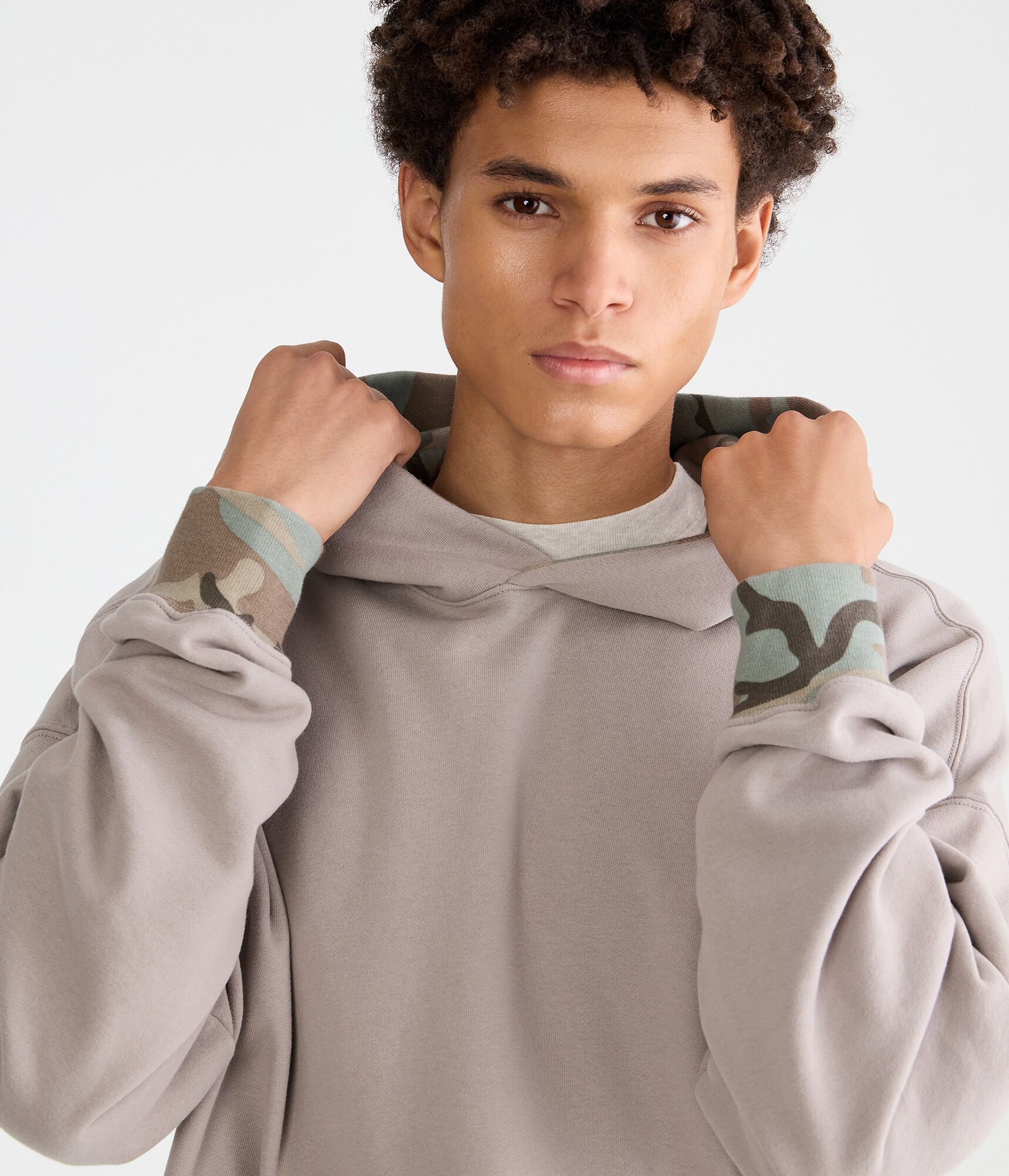 Cloud Soft Camo-Trim Pullover Hoodie