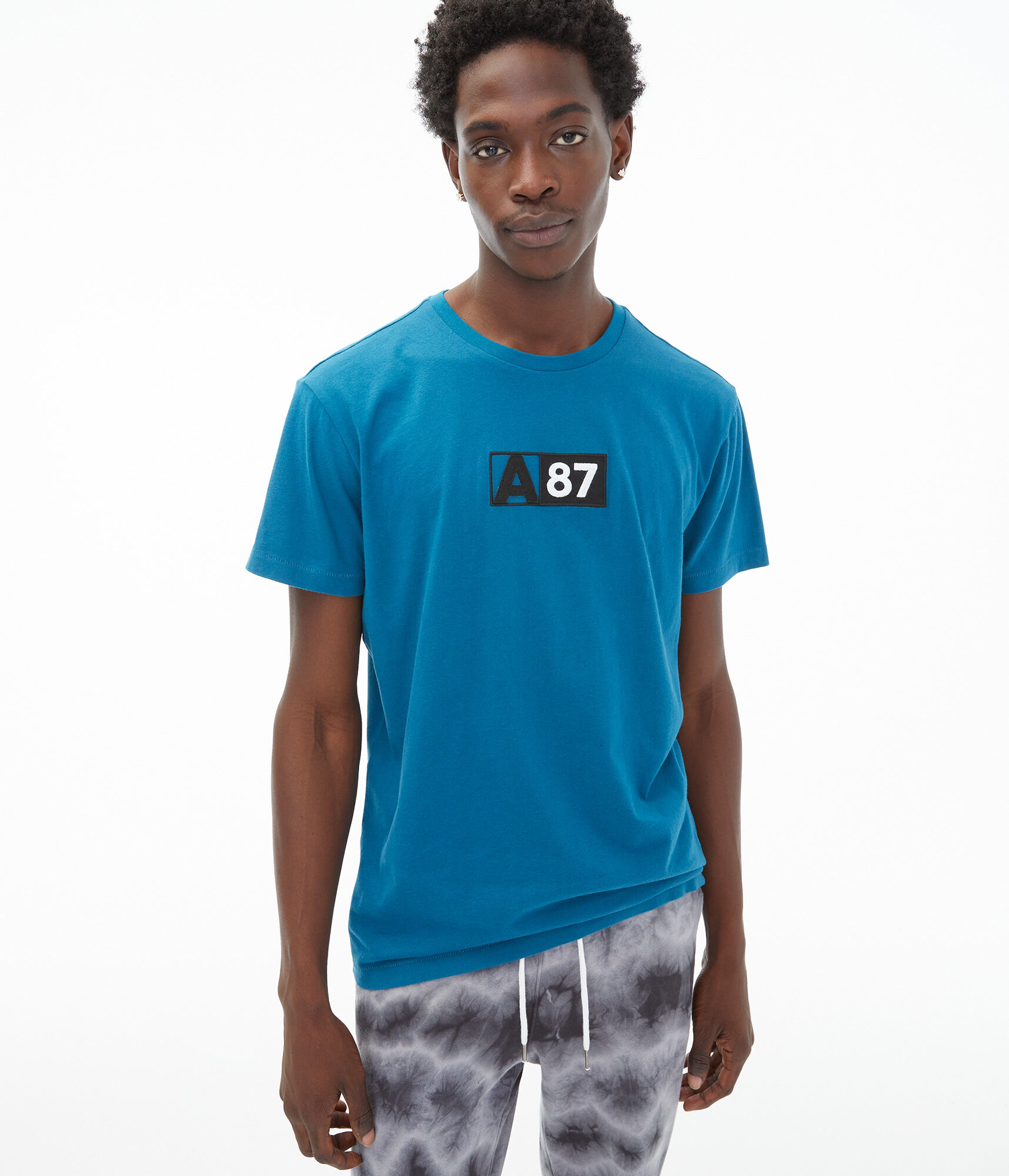 A87 Box Logo Appliqu&eacute; Graphic Tee