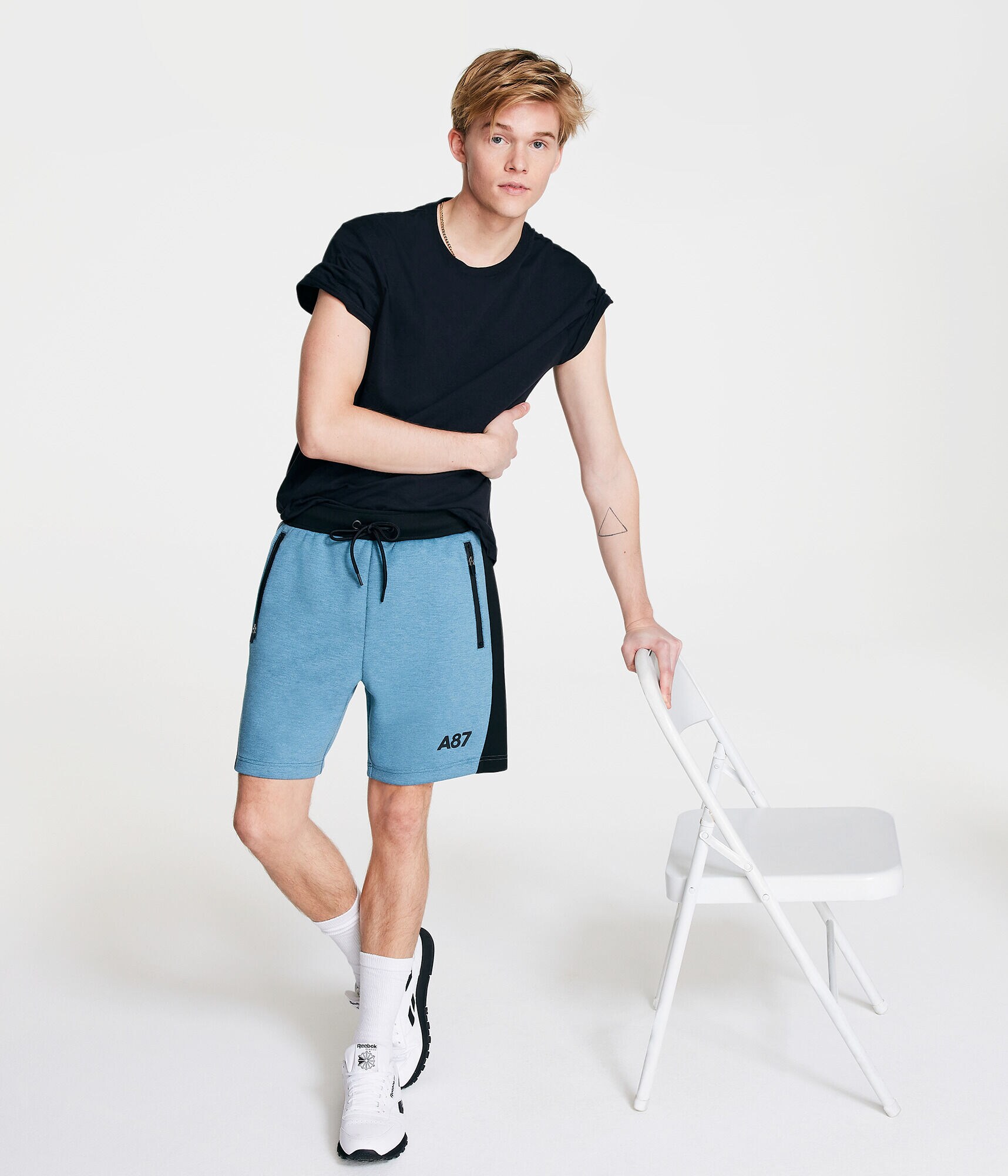 Aero MVMNT Tech Fleece Colorblock Shorts 7"