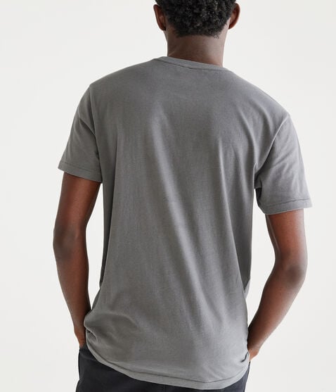 Aero New York Box Logo Appliqué Graphic Tee