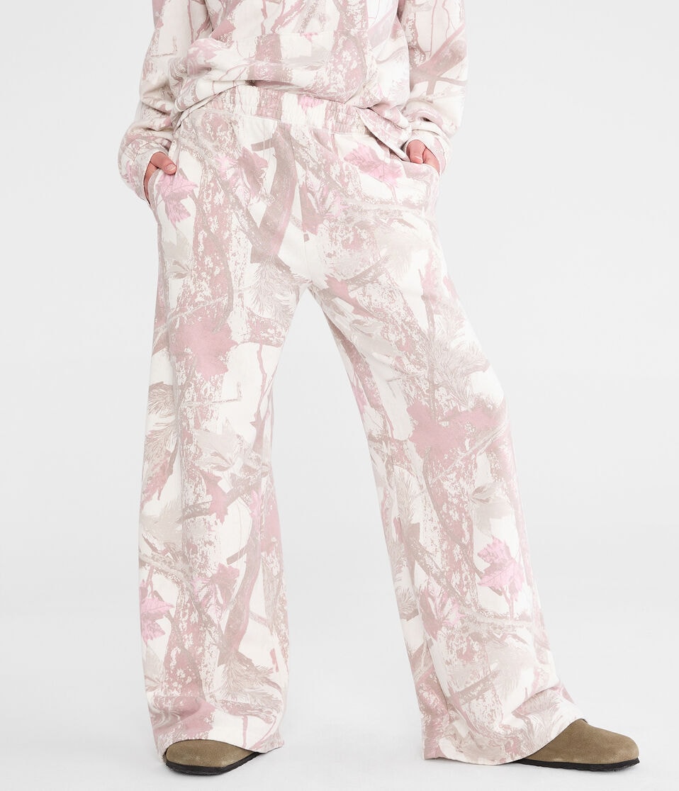 Cloud Soft Forest Camo High-Rise Wide Leg Sweatpants