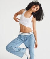 Ribbed Cropped Tank