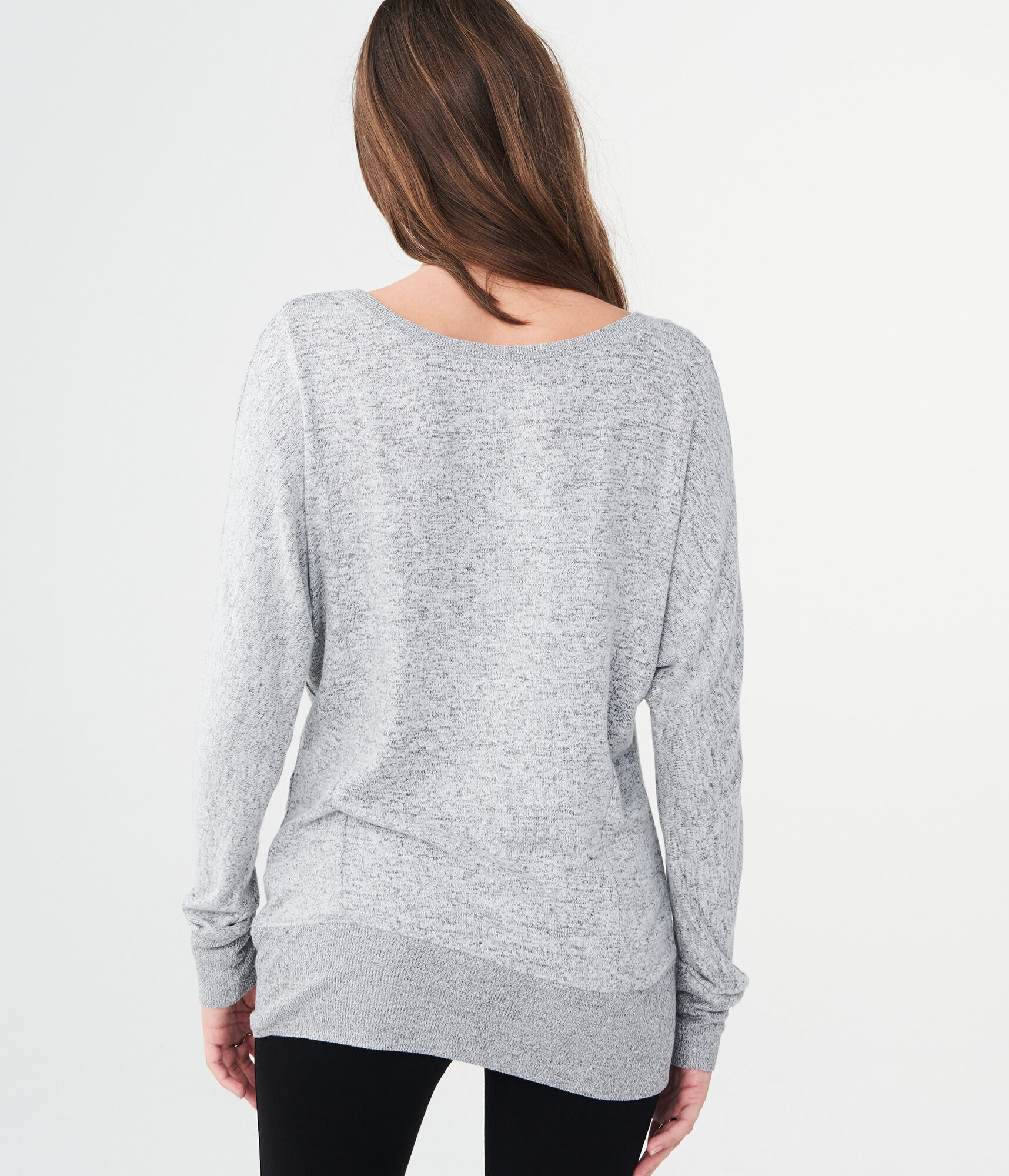LLD Long Sleeve Space-Dye Crew Top