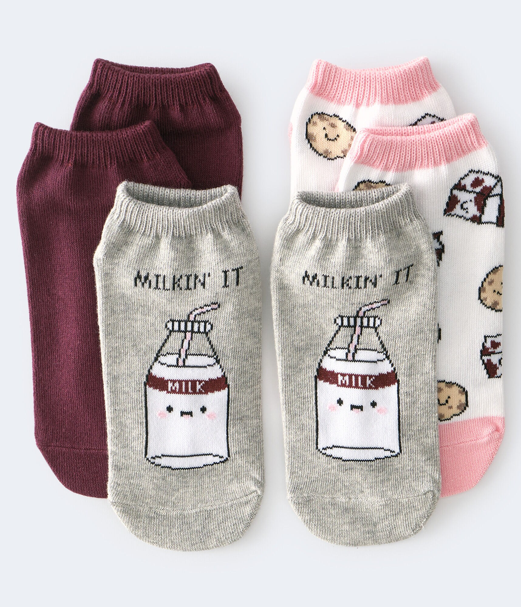 Milkin' It Ankle Sock 3-Pack***