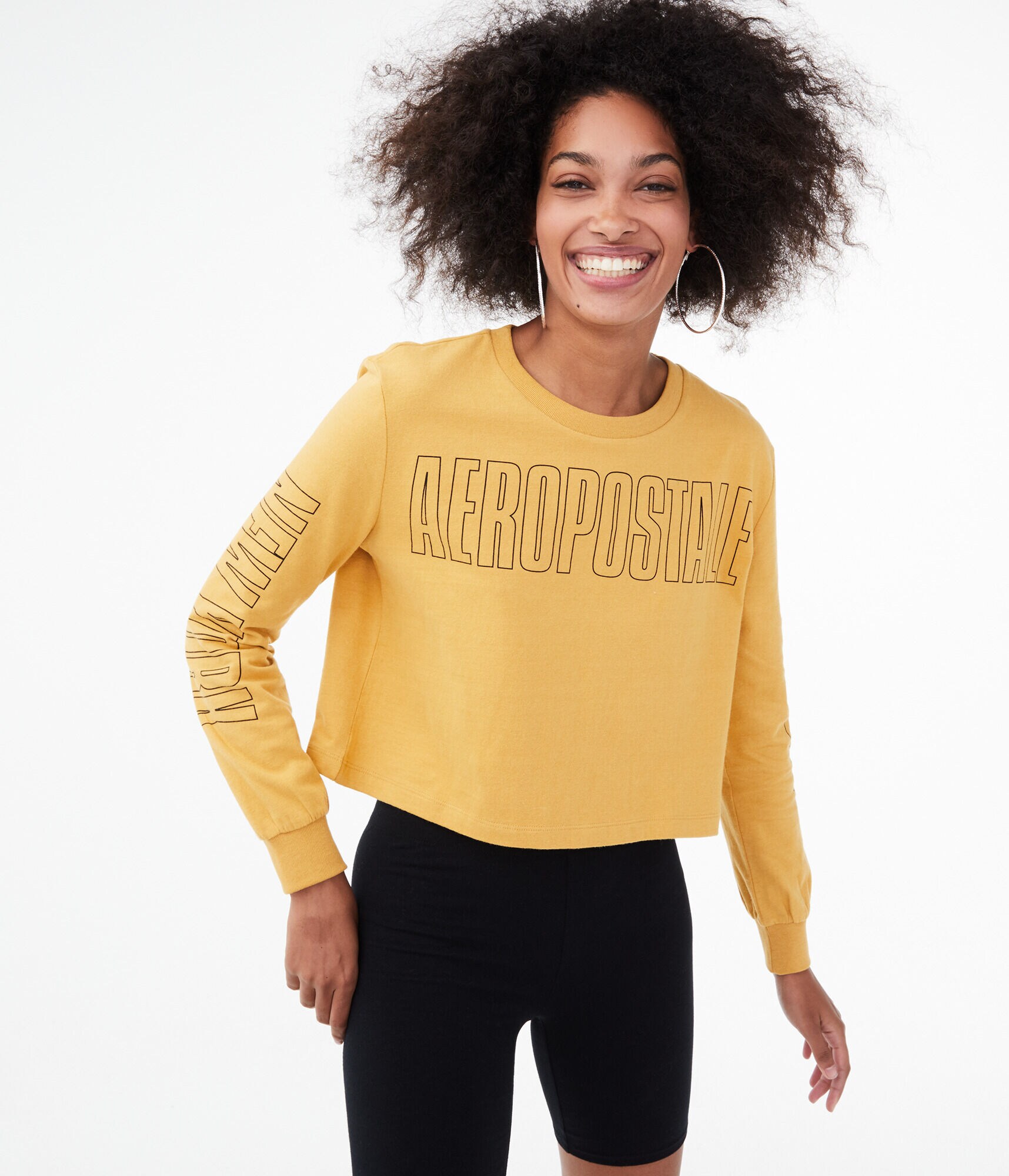 Long Sleeve Block Logo Tomboy Crew Tee