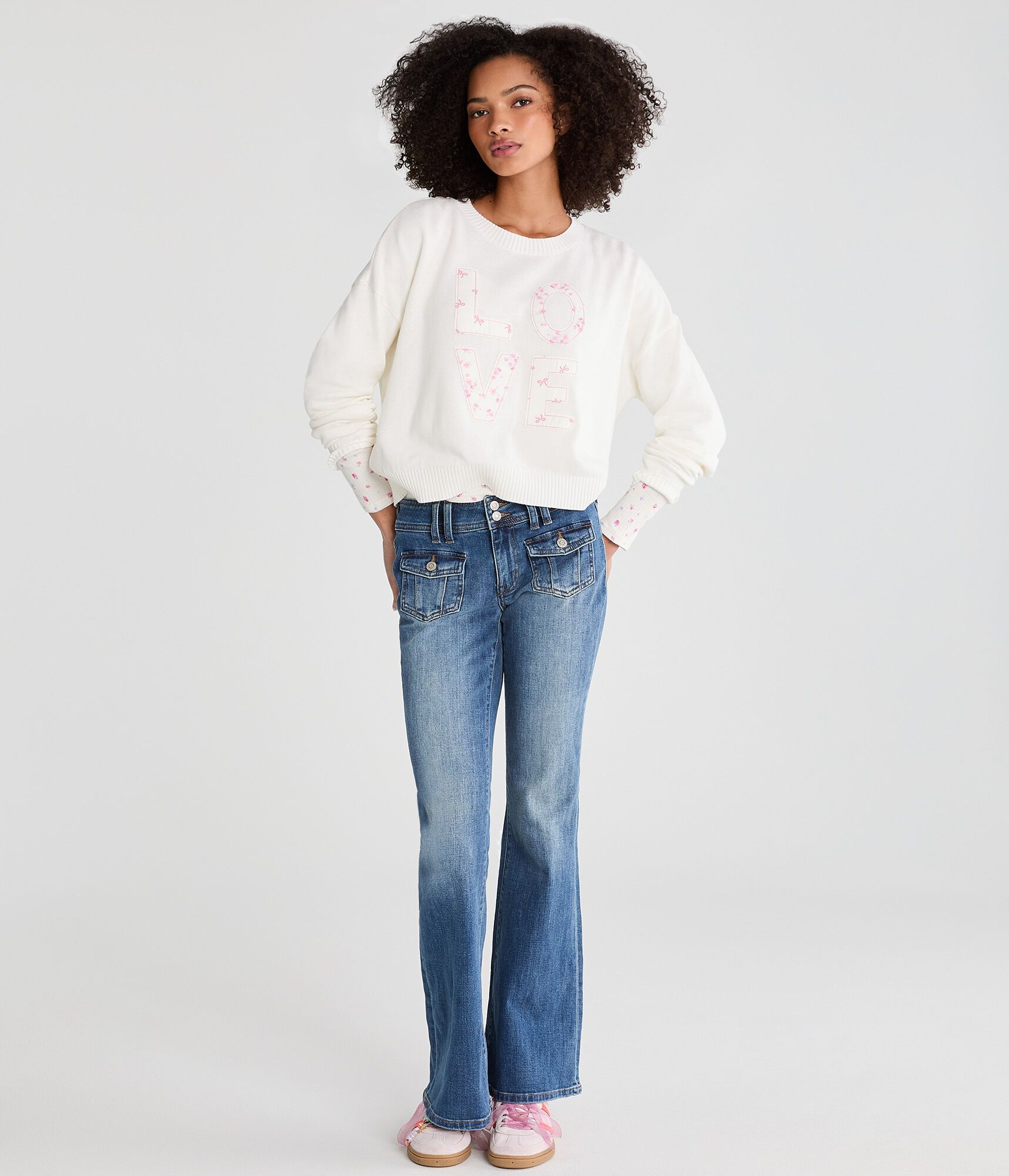 Patchwork Love Crew Sweater